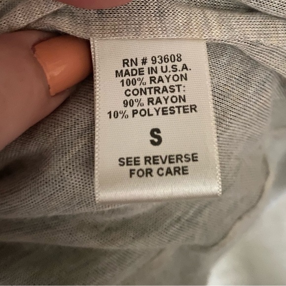 Matty M Rayon hooded Ruffled Trim Open Cardigan size Small - Picture 8 of 8